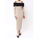 【骨格ストレート向け】バイカラーニットワンピース | RESEXXY | 詳細画像36 