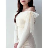 【骨格ウェーブ向け】ドッキングオフショルリボンワンピース | RESEXXY | 詳細画像22 