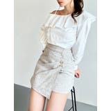 アシンメトリーラッフルブラウス | RESEXXY | 詳細画像1 