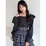 アシンメトリーラッフルブラウス | RESEXXY | 詳細画像4 