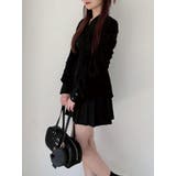 ブラック | ギャザーデザインチュニックシャツ | RESEXXY