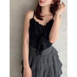 ブラック | バストギャザーカスケードキャミ | RESEXXY