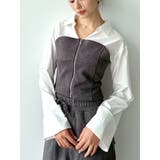 チャコールグレー | スウェットビスチェドッキングシャツ【セットアップ着用可能】 | RESEXXY