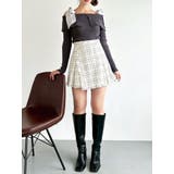 ホワイト | ツイードラップミニスカート | RESEXXY