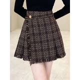 ブラウン | ツイードラップミニスカート | RESEXXY