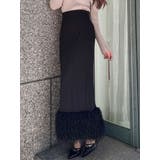 ブラック | フェイクファーナロースカート | RESEXXY