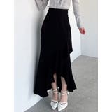 ブラック | ラッフル切替マーメイドスカート | RESEXXY