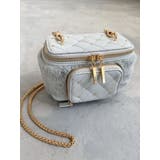 ブルー | フロントポケットエコファーバニティバッグ | RESEXXY