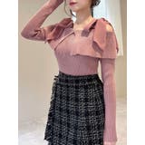 ピンク | ボリュームリボンニットトップス | RESEXXY