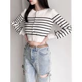 クルーネックニットカーデ | RESEXXY | 詳細画像1 