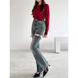 クルーネックニットカーデ | RESEXXY | 詳細画像15 