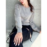 グレー | クルーネックニットカーデ | RESEXXY