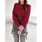 レッド | クルーネックニットカーデ | RESEXXY