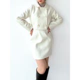 ホワイト | ダブルブレストショートコート【セットアップ着用可能】 | RESEXXY