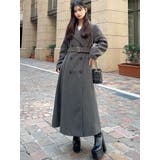 フレアデザインロングコート | RESEXXY | 詳細画像34 