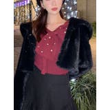 ブラック | フラッフィービッグカラーブルゾン | RESEXXY