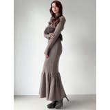 フェザーヘムレイヤードニットワンピース | RESEXXY | 詳細画像4 