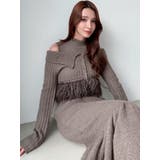 フェザーヘムレイヤードニットワンピース | RESEXXY | 詳細画像5 