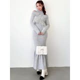 フェザーヘムレイヤードニットワンピース | RESEXXY | 詳細画像9 