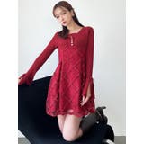 ドッキングフレアミニニットワンピース | RESEXXY | 詳細画像9 