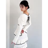 フリルデザインIラインニットワンピース | RESEXXY | 詳細画像18 