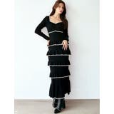 フリルデザインIラインニットワンピース | RESEXXY | 詳細画像4 