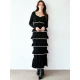 フリルデザインIラインニットワンピース | RESEXXY | 詳細画像5 