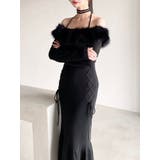 フェイクファートリムニットワンピース | RESEXXY | 詳細画像13 