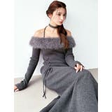 フェイクファートリムニットワンピース | RESEXXY | 詳細画像23 