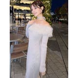 フェイクファートリムニットワンピース | RESEXXY | 詳細画像3 