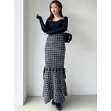 シアードッキングツイードニットワンピース | RESEXXY | 詳細画像14 