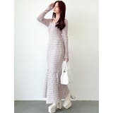 シアードッキングツイードニットワンピース | RESEXXY | 詳細画像8 