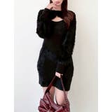 ブラック | フェザーニットレイヤードワンピース | RESEXXY