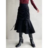 ブラック | レイヤードプリーツミディスカート | RESEXXY