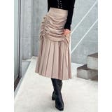 ベージュ | レイヤードプリーツミディスカート | RESEXXY