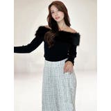 フェイクファーオフショルニットトップス | RESEXXY | 詳細画像35 