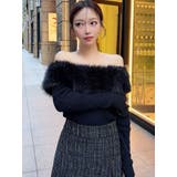 フェイクファーオフショルニットトップス | RESEXXY | 詳細画像9 