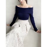 リブニットオフショルトップス | RESEXXY | 詳細画像1 