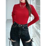 レッド | ハイネックベーシックニットトップス | RESEXXY