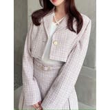 ピンク | ツイードクロップドジャケット【セットアップ着用可能】 | RESEXXY