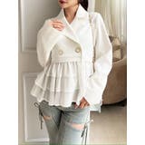 アイボリー | ドッキングフリルミディジャケット | RESEXXY