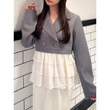 グレー | ドッキングフリルミディジャケット | RESEXXY