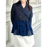 ネイビー | ドッキングフリルミディジャケット | RESEXXY