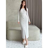 ゴールドボタンタイトニットワンピース | RESEXXY | 詳細画像13