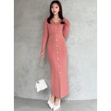 ゴールドボタンタイトニットワンピース | RESEXXY | 詳細画像3