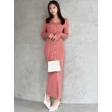 ゴールドボタンタイトニットワンピース | RESEXXY | 詳細画像4