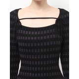 ジャガードチェックニットミニワンピース | RESEXXY | 詳細画像16 