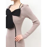 バイカラーフロントリボンニットミニワンピース | RESEXXY | 詳細画像20 