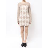 アーガイルタイトニットミニワンピース | RESEXXY | 詳細画像33 