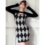 アーガイルタイトニットミニワンピース | RESEXXY | 詳細画像5 